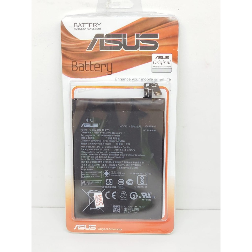 Baterai Zenfone 4 Max Pro ZC554KL 5.5 Inchi Baterai C11P1612 Battery E300218