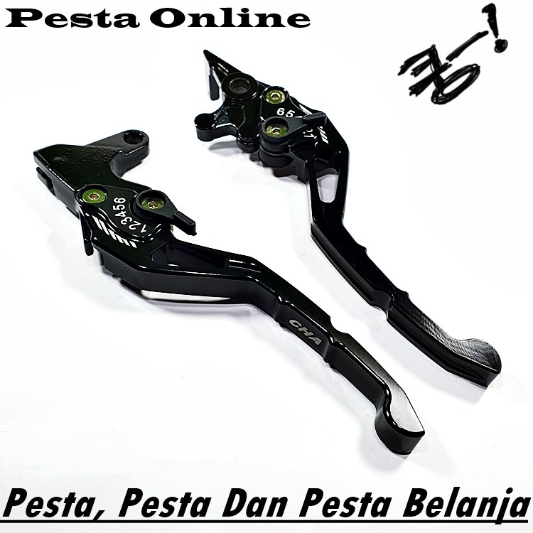 Handle Rem Aerox 150 Lexi Hitam Full CNC Hendel Rem Motor