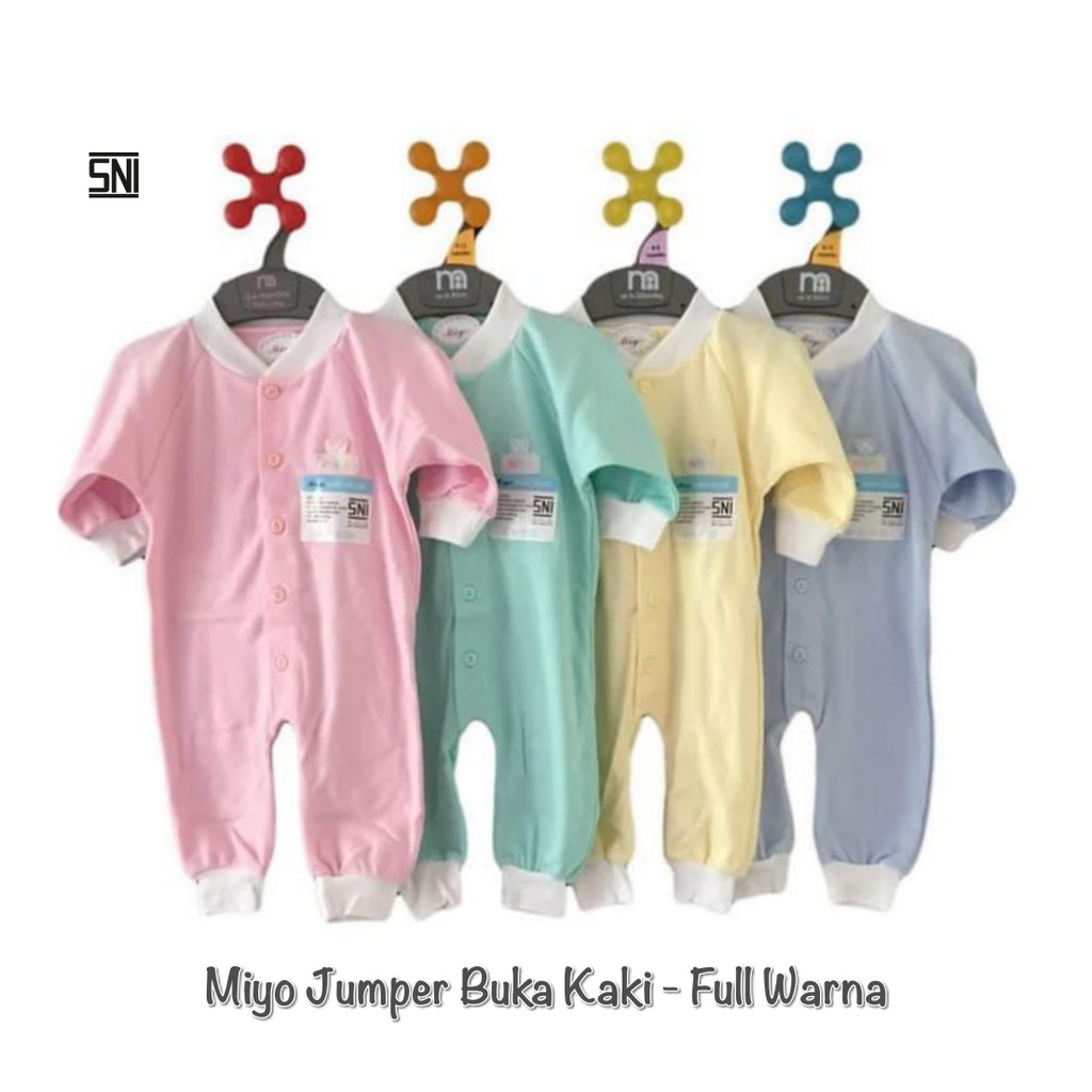 MIYO Jumper Panjang Baju  Kodok  Bayi  Buka Kaki Ukuran 0 3  