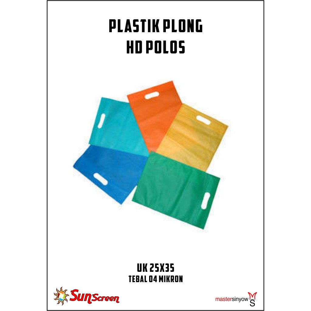 Plastik Packing Olshop Plong HD ukuran 25x35 Polos bisa COD