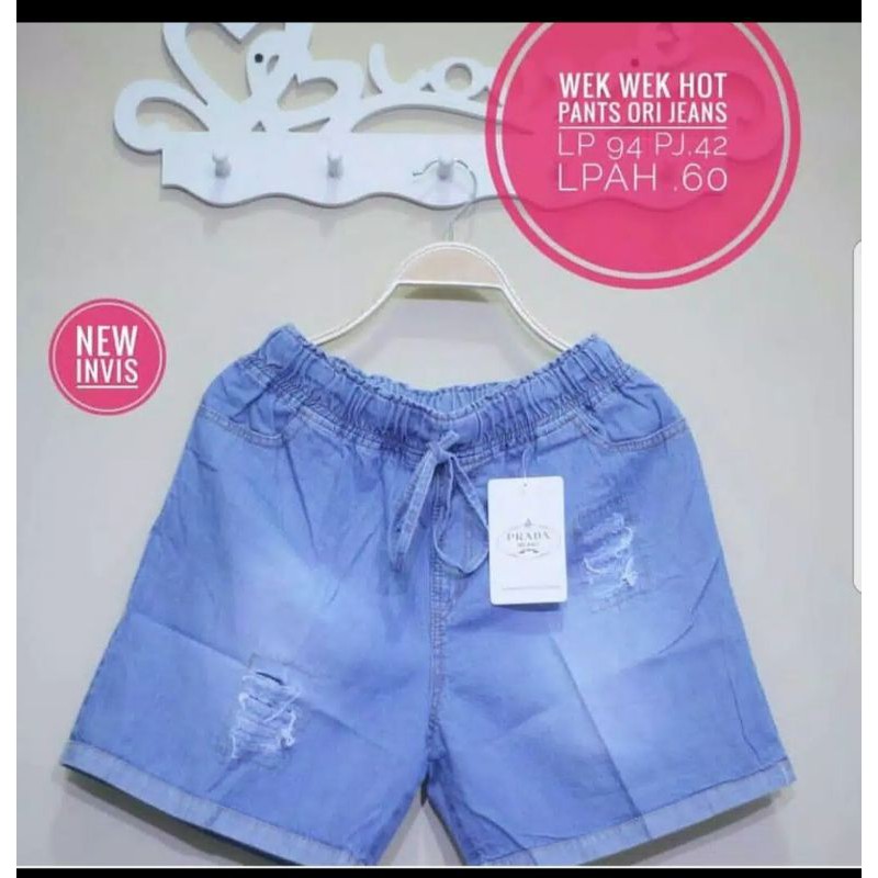 Hot Pants Sobek / Celana Pendek Wanita / Hot Pants Jeans