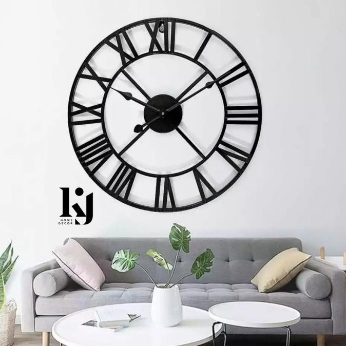 Jam Romawi Industrial Jam Romawi 60CM Dekorasi Industrial Termurah