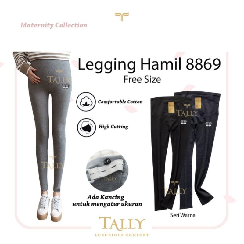 TALLY CD CELANA LEGGING HAMIL 8869 | FREE SIZE | BAHAN KATUN