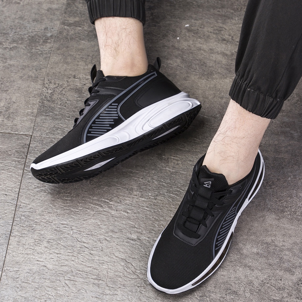 Toread Sepatu Sneakers Pria Hitam Sepatu Olahraga Jogging Import Casual MR503