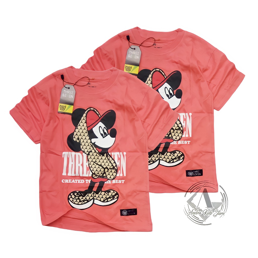 Kaos distro anak cewek karakter mickey