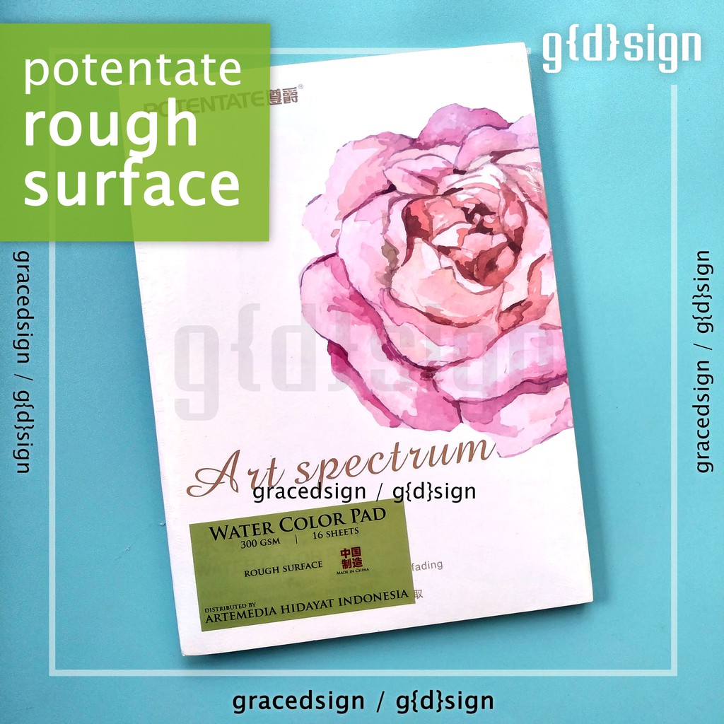 

Potentate Water Color Pad - Rough Surface - 195 x 270 mm - 16 sheets - 300 gsm