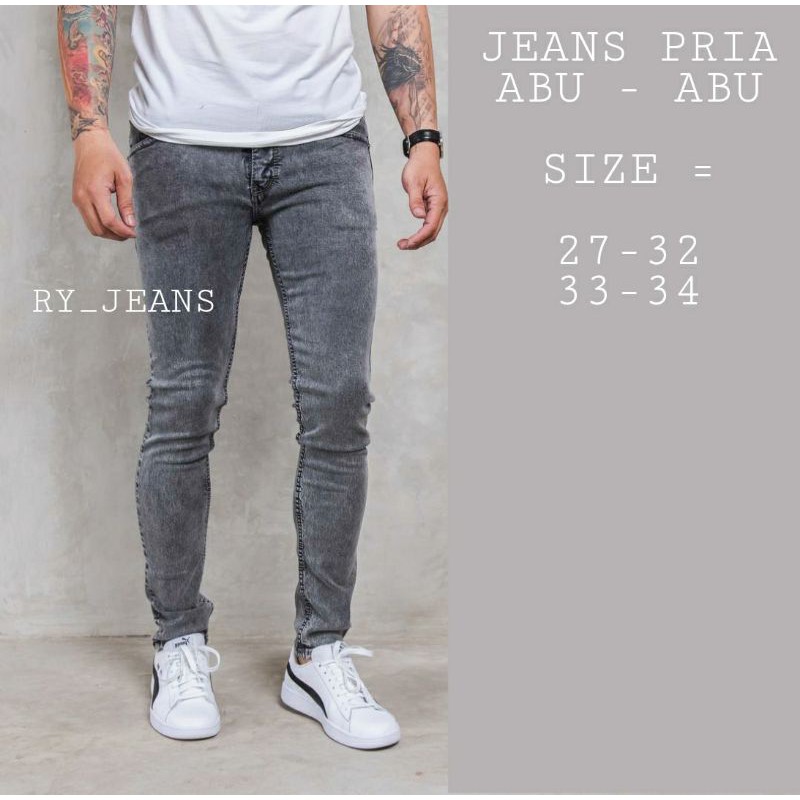 CELANA JEANS ABU-ABU PRIA SOFFJEANS STREETH MELAR
