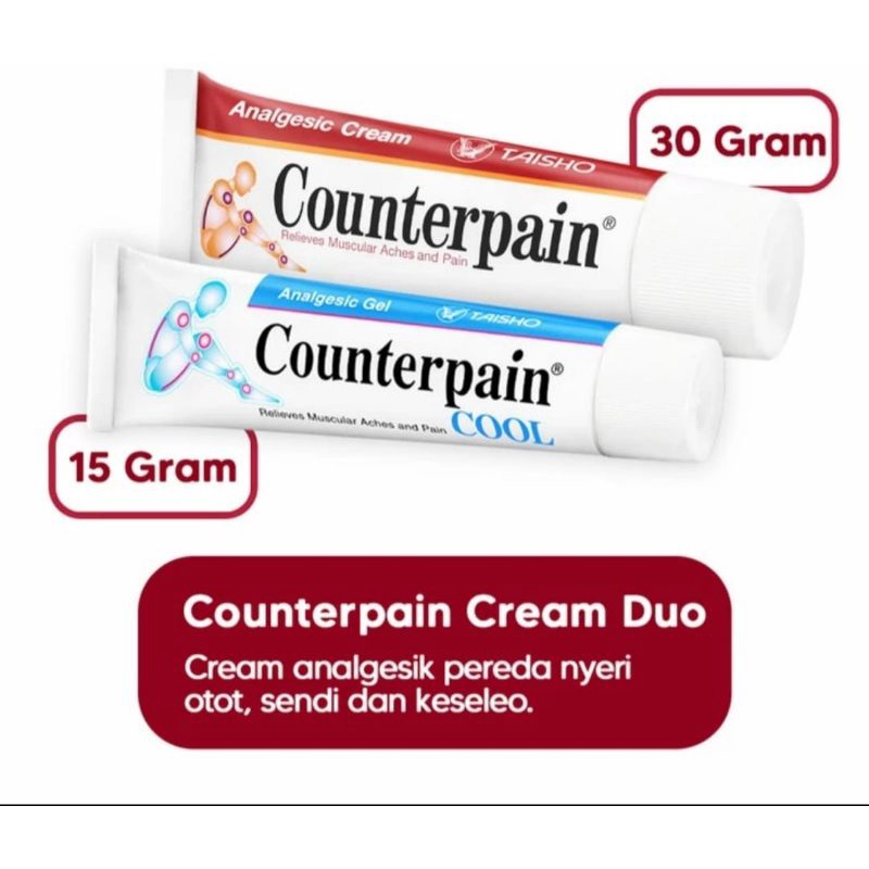 COUNTERPAIN DUO - Cream 30 Gr &amp; Cool 30 Gr