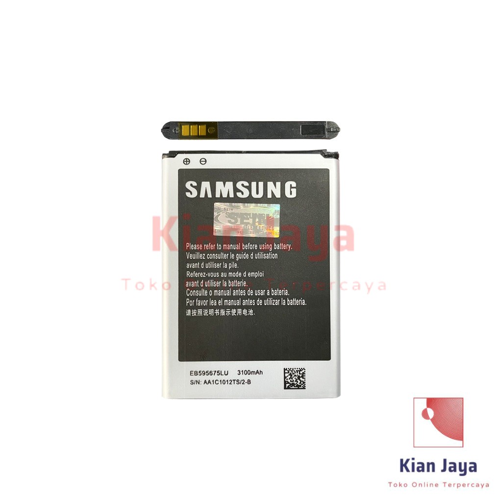 Baterai Samsung Galaxy Note 2 N7100 Original OEM Batre Batrai Battery Hp EB595675VU Ori