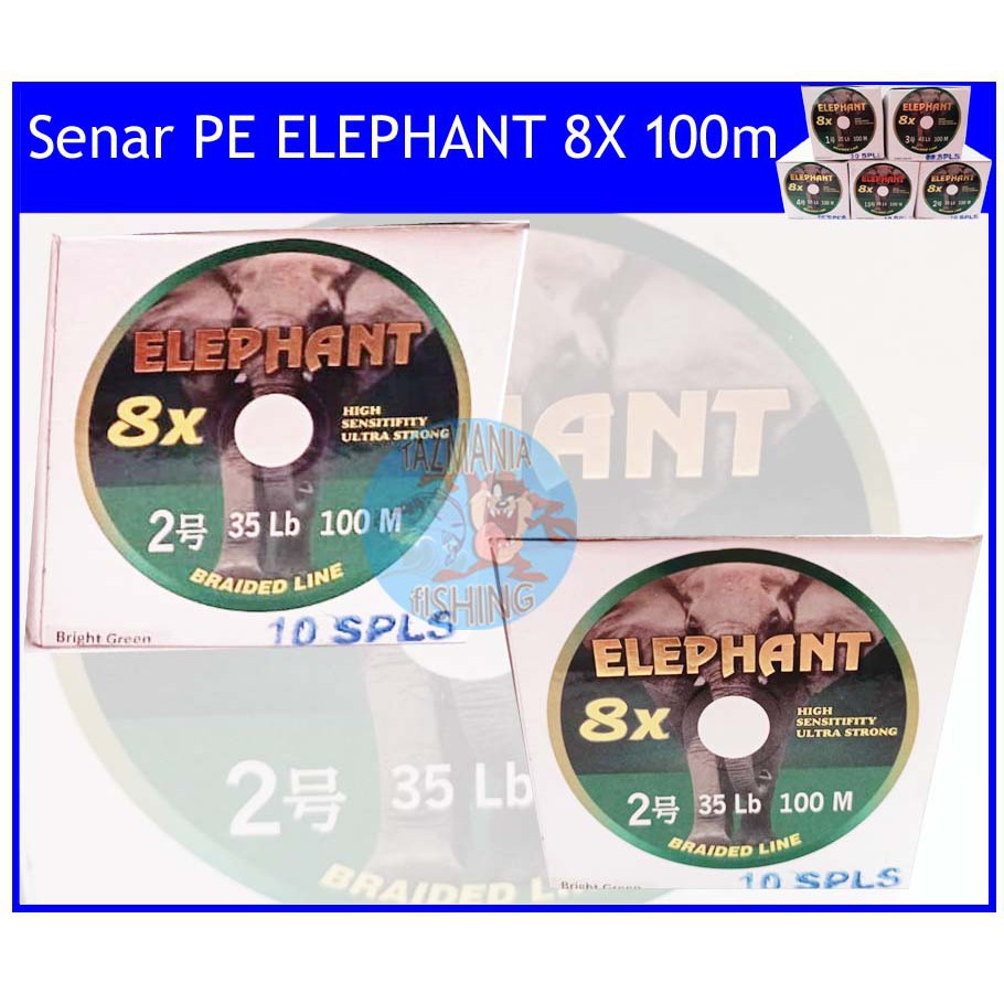 Benang/senar PE ELEPHANT 8X 100m