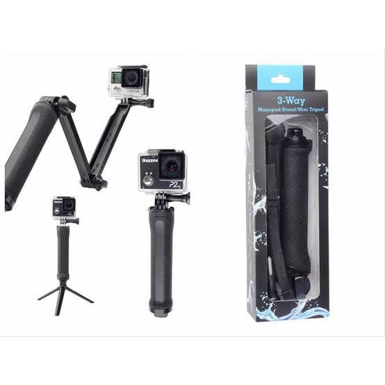 3 WAY MONOPOD / STAND / MINI TRIPOD BERKUALITAS TINGGI KUAT DAN TAHAN LAMA LAGI DISKON BESAR-BESARAN