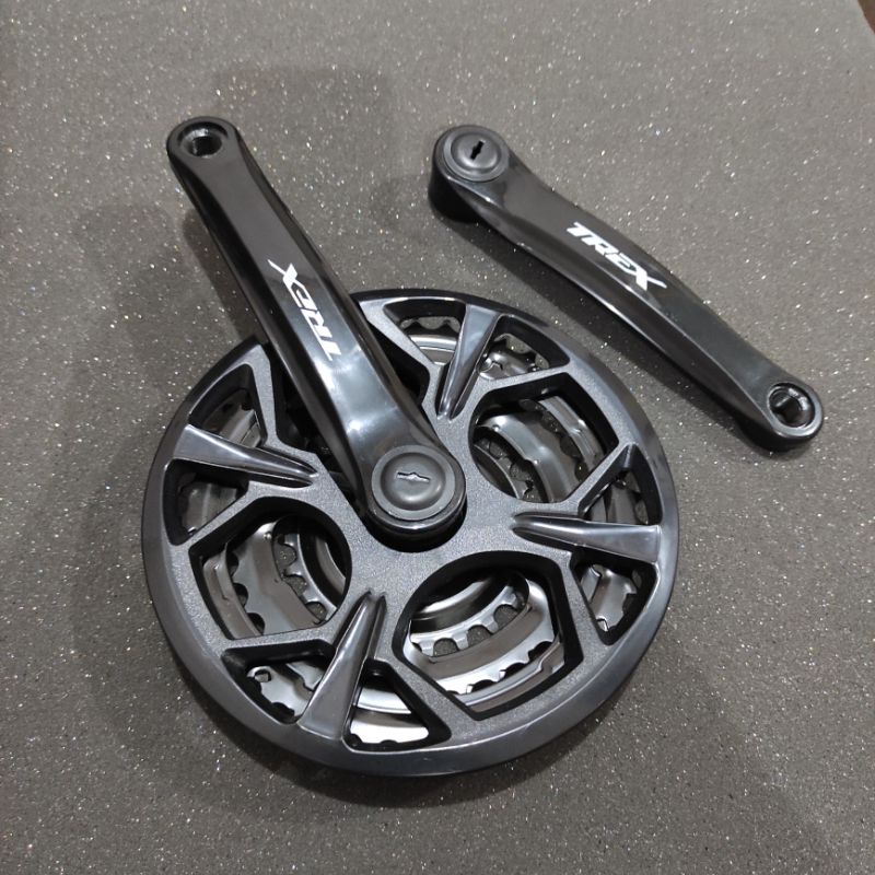 Crankset Crank 3 Speed Gir gear Depan Triple Sped Sepeda MTB Balap Federal 24T 34T 42T BB Kotak TREX
