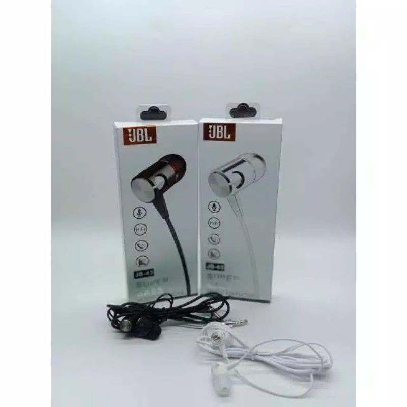 Headset J JB-63 SUPER BASS Earphone J JB63 SUPERBASS Handsfree JB-63 Super Bass