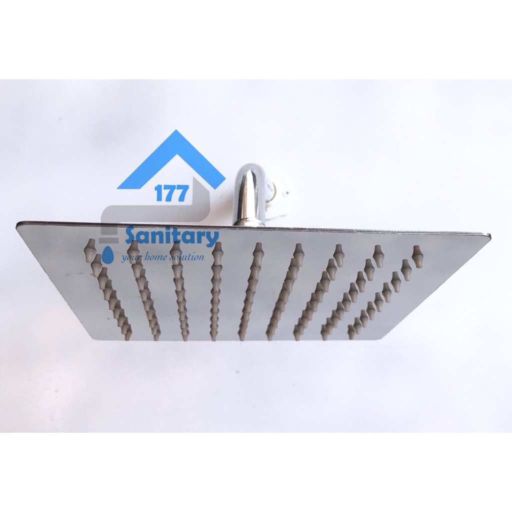 Wall Shower Tembok Stainless 8 Inch minimalis KOTAK 20cm  WS41- Shower Tembok rainfall stenlis Mandi Tanam stainles segi /A25