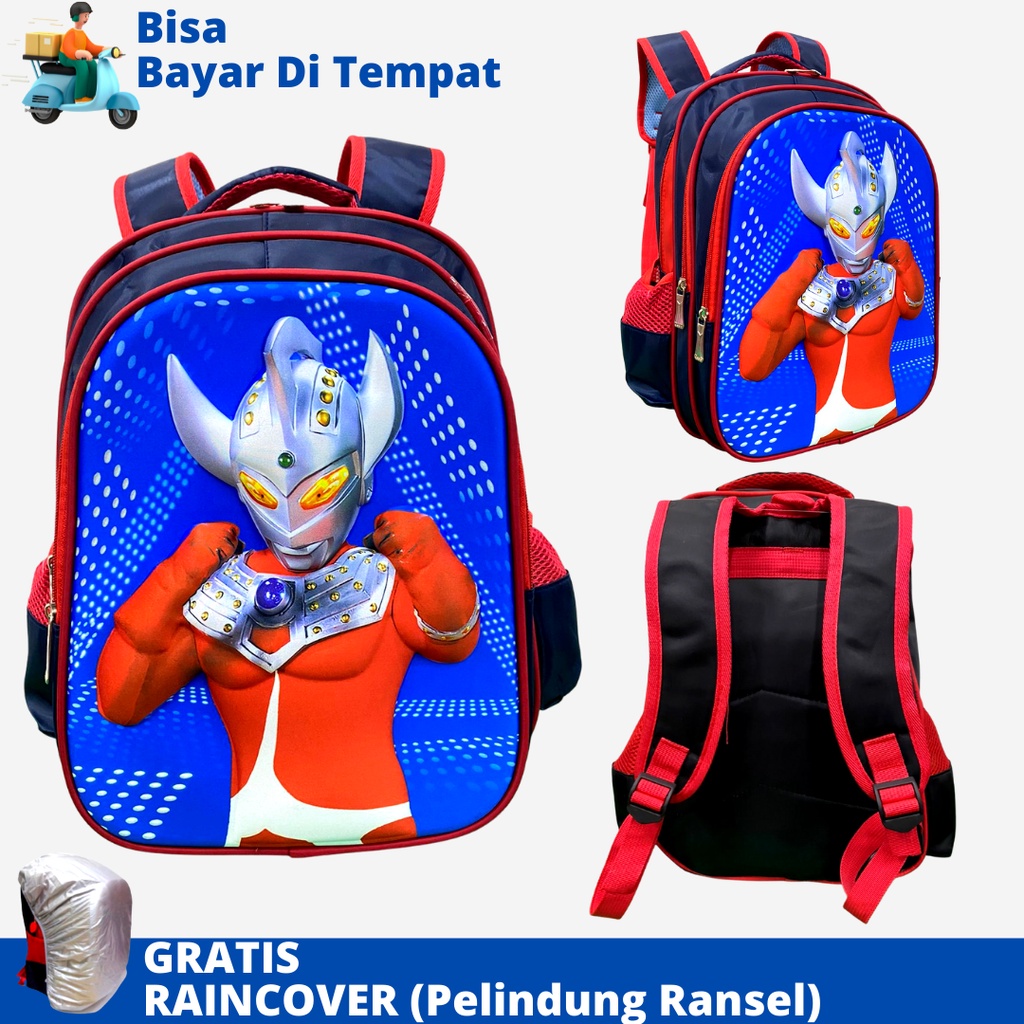 Tas Ransel Anak SD Import DSTR-1916 Ukuran SD Tas Sekolah Tas Anak Laki Laki