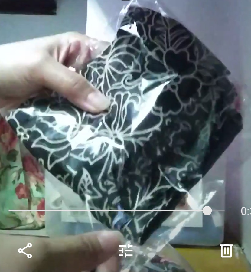 Bandana Set Masker, Handmade, Ori Batik Cap Solo