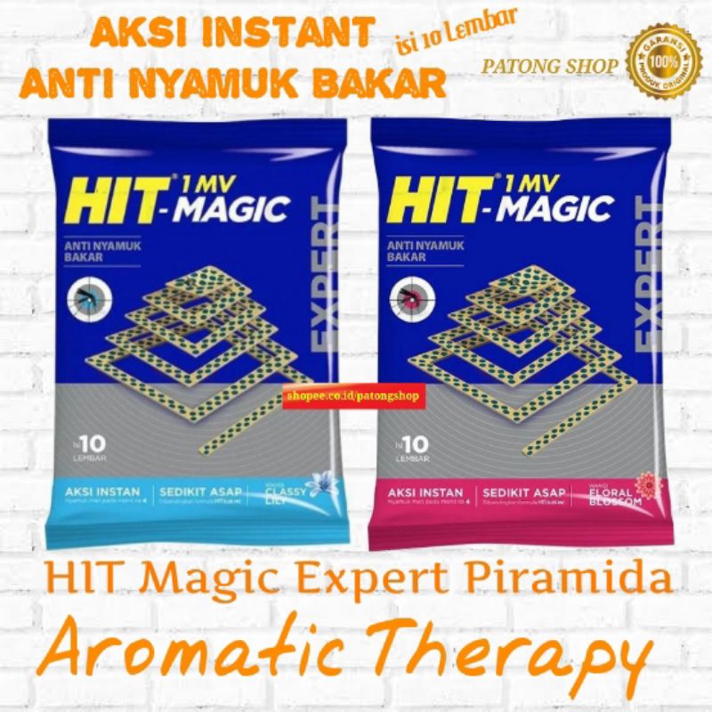 Hit Magic Piramida Expert - Obat Anti Nyamuk Bakar Isi 10'S