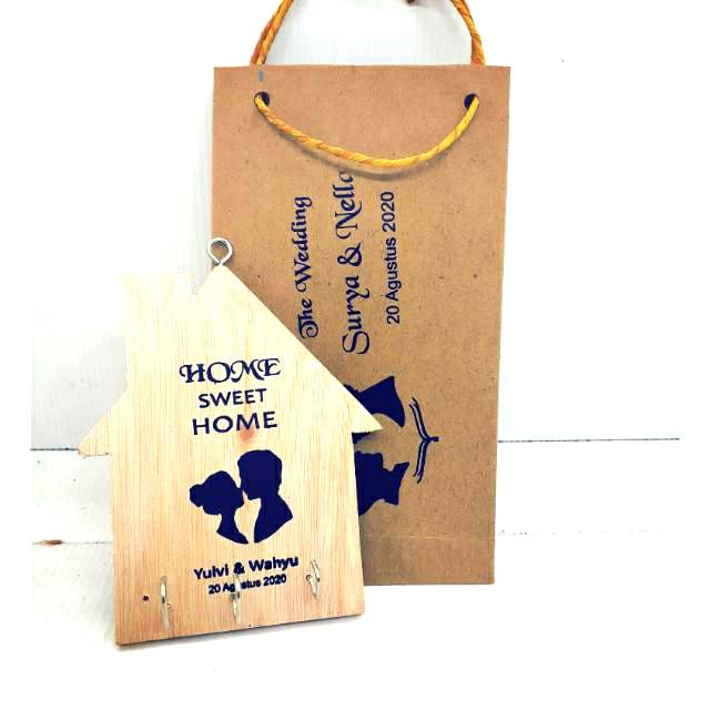 Souvenir Pernikahan key holder Tempat kunci Unik/souvenir pernikahan dan lainya
