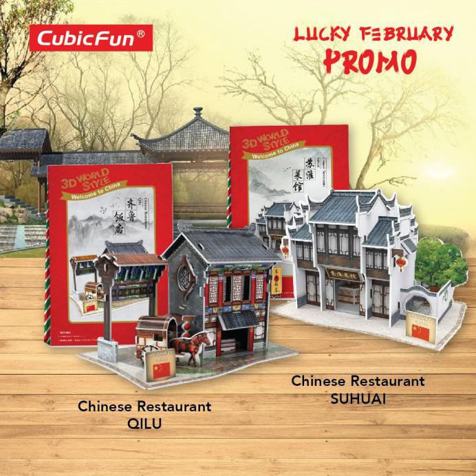 Cubicfun - Cubic Fun - 3D Puzzle World Style China - Edukasi Anak - Prakarya Sekolah - DIY