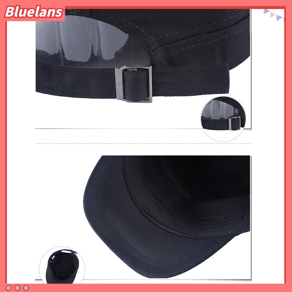 bluelans♘ Topi Baseball Komando Flat Warna Polos untuk Pria/Outdoor