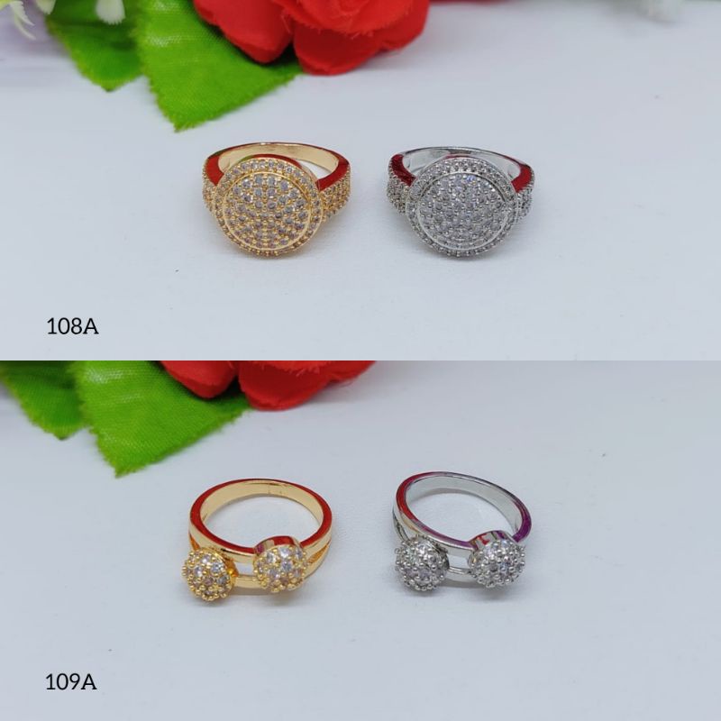 Cincin Xuping full Permata terbaru 108A-109A