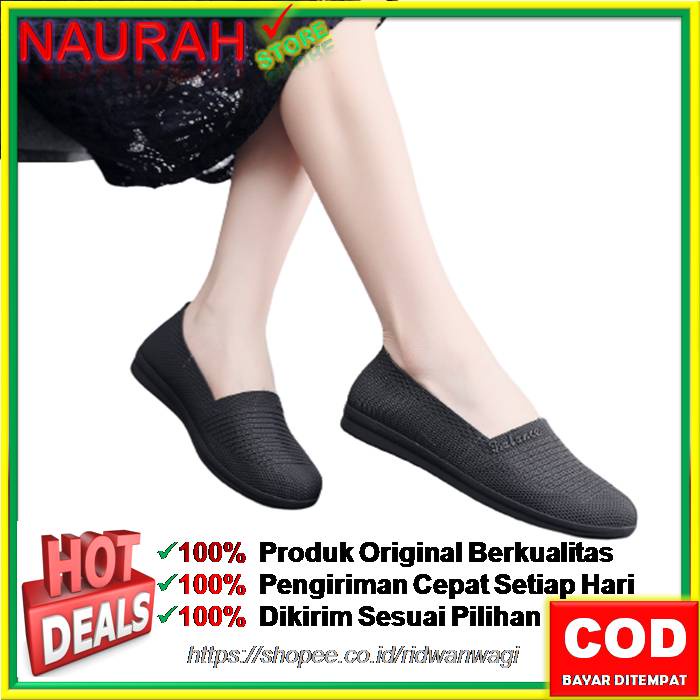 SEPATU WANITA BALANCE 401 FULL JELLY IMPORT WARNA LENTUR ELASTIS ANTI SLIP BAHAN KARET CASUAL TRENDY