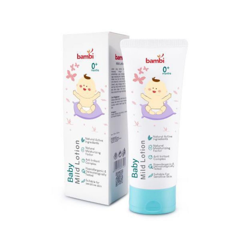 BAMBI Body Mild Lotion Bayi Anak Baby Lotion Milk 100ml