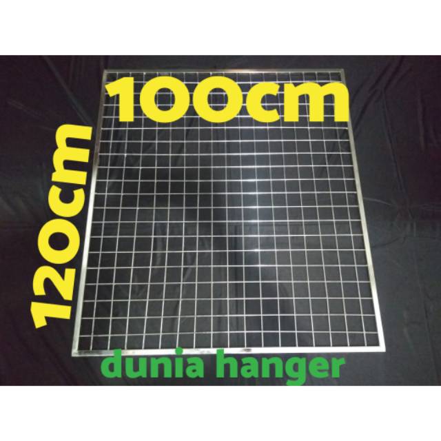 Jaring ram besi chrome stainless 100cm x 120cm