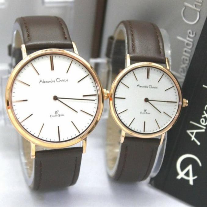 NEW JAM TANGAN COUPLE ALEXANDRE CHRISTIE AC 8625 MURAH