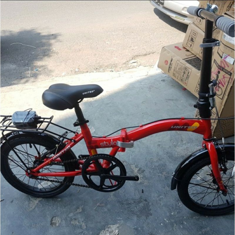 sepeda lipat 16" United Stylo TERBARU