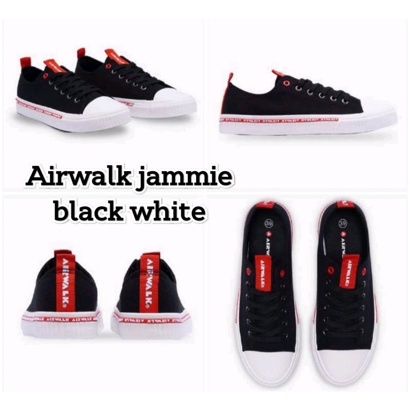 airwalk jamie hitam putih sz 44