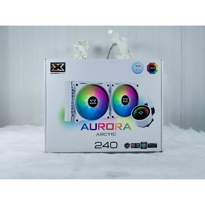 Fan Xigmatek Aurora Artic 240 AIO Liquid Cooler ARGB LED New ex Display Berkualitas