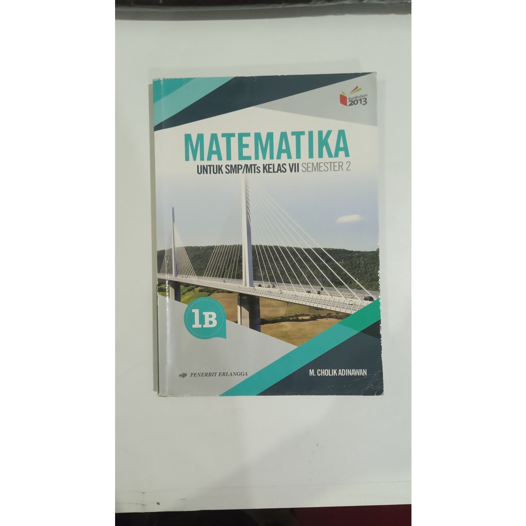 Buku Cetak Bekas Matematika 1B SMP Kelas 7 Erlangga