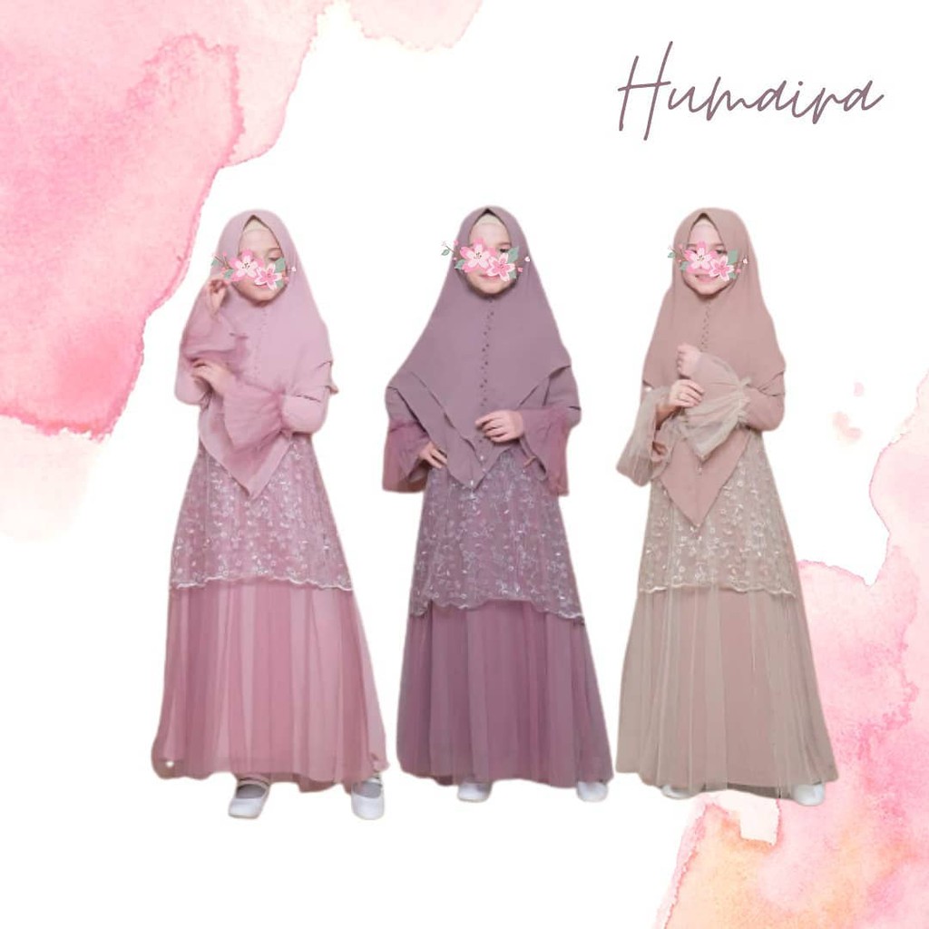 TERLARIS Gamis kebaya brokat tutu anak usia 10 11 12 tahun Humaira model terbaru 2021