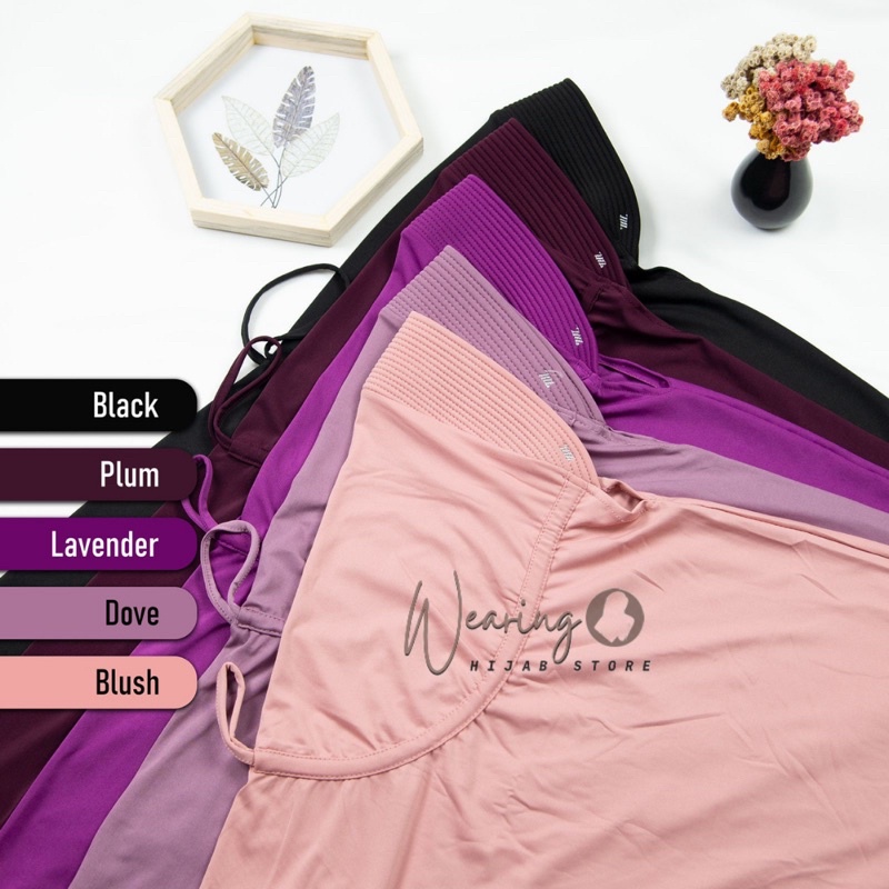 Jilbab Instan Serut Hamidah Spandex Ukuran M / Bergo Serut Jokowi / Kerudung Serut Jersey