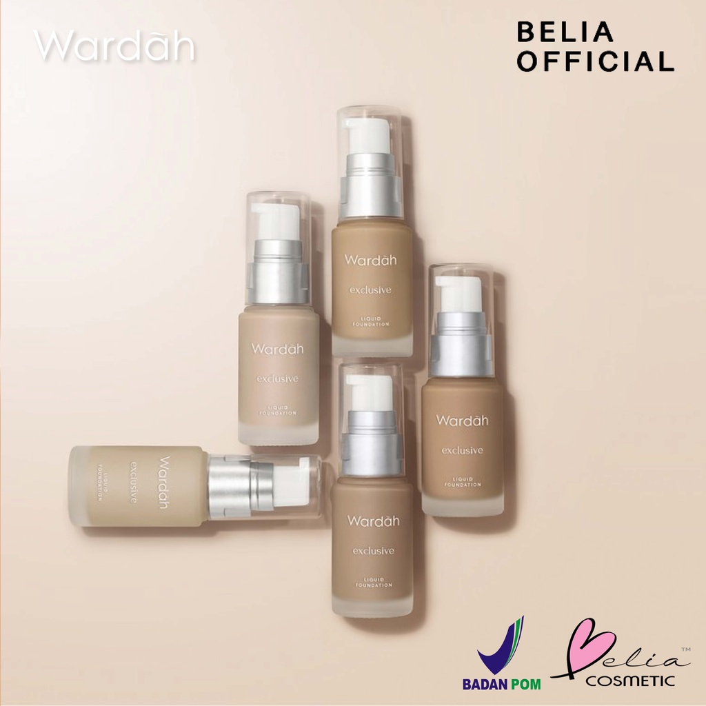 ❤ BELIA ❤ WARDAH Exclusive Liquid Foundation SPF 30 (✔BPOM) 20ml