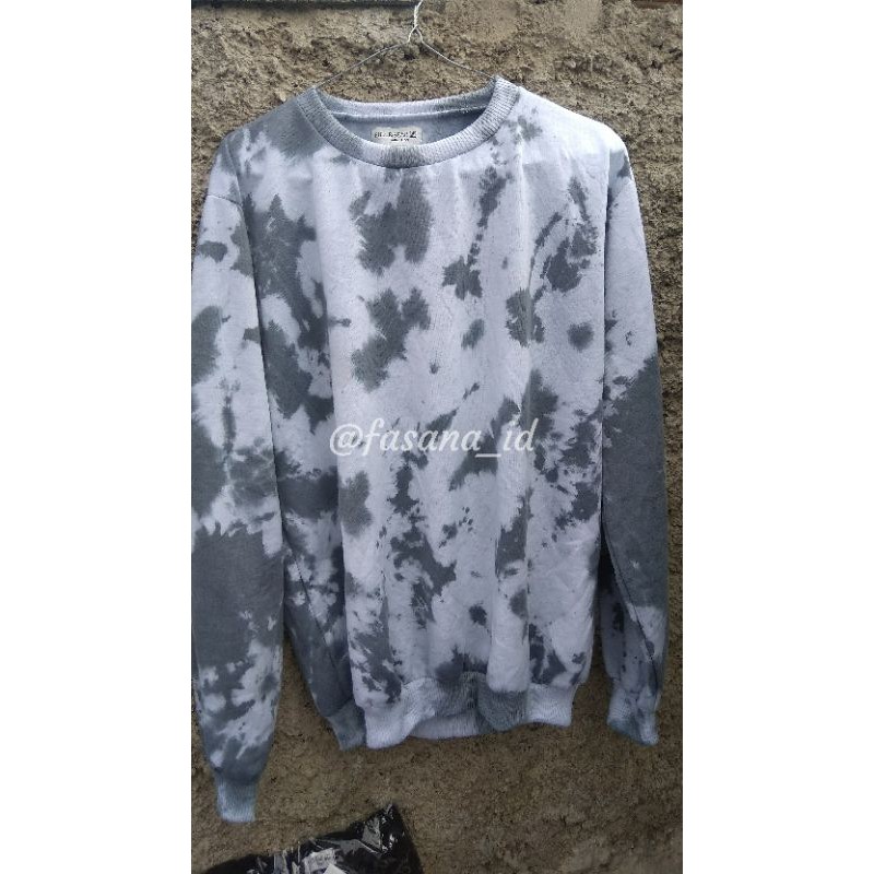 SWEATER TIE DYE/TIE DYE FLEECE/CREWNECK TIE DYE/CRUMPLE