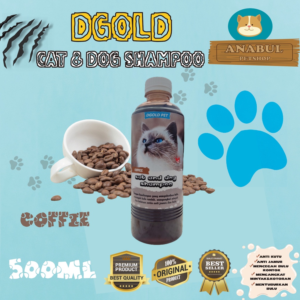 [GROSIR] SHAMPOO KUCING ANJING ANTI KUTU JAMUR DGOLD 500ML MENCEGAH BULU RONTOK VARIAN AROMA MAWAR,LANVENDER,JASMINE,KOPI,BUBBLEGUM