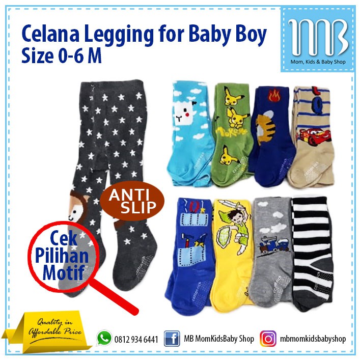  Celana  Legging  Bayi  Anak Motif for Baby  Boy Shopee 