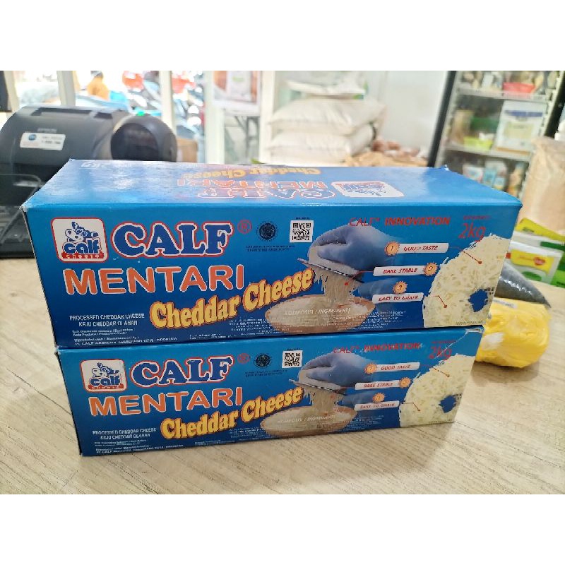 

keju cheddar calf mentari 2 kg