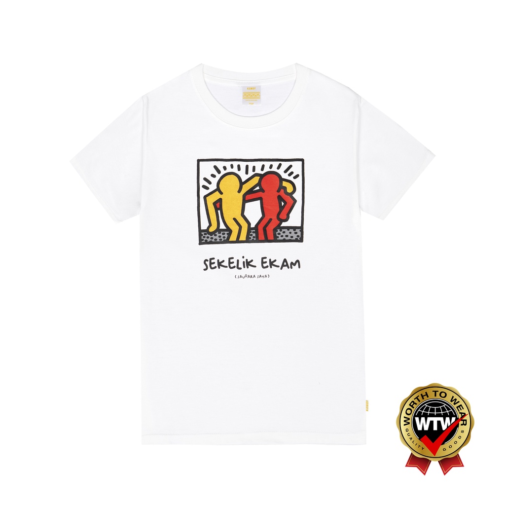 KAWAY T-SHIRT ANAK SEKELIK KIDS WHITE