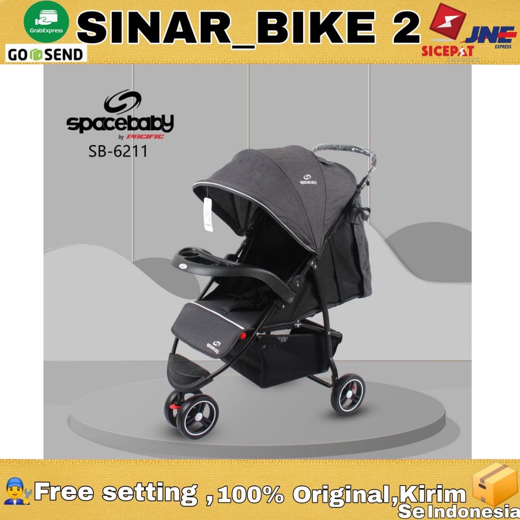 SPACEBABY Stroller SB-6211 Kereta Dorong Bayi SPACE BABY SB 6211