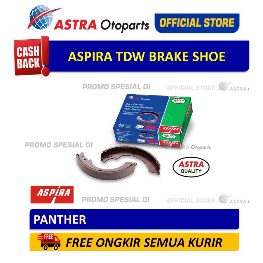 BRAKE SHOE ASPIRA TDW UNTUK MOBIL: PANTHER