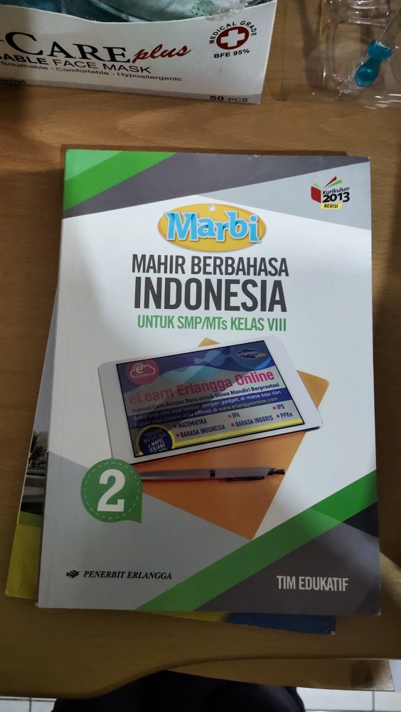 Buku Mahir Berbahasa Indonesia Smp Kelas 8 Penerbit Erlangga Shopee Indonesia