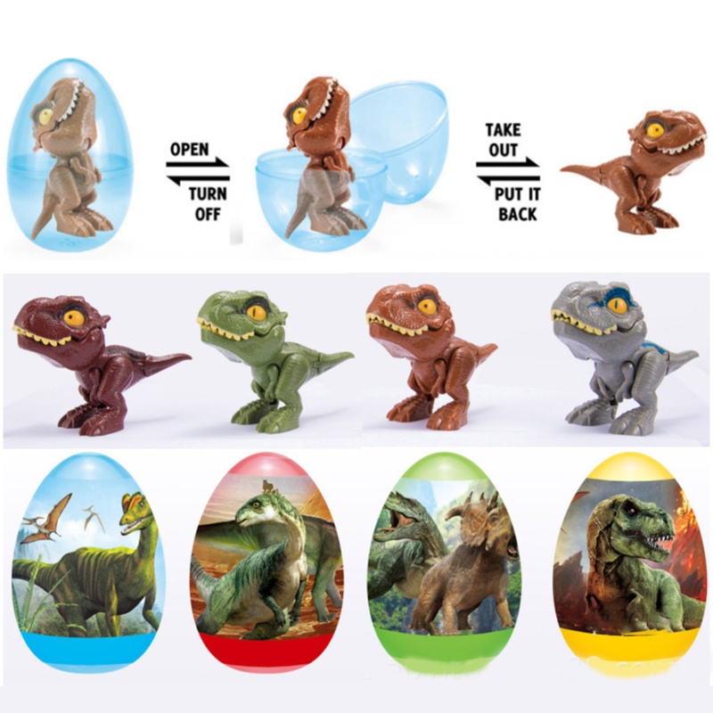 Mary Anak Mainan Puzzle Interaktif Jari Dinosaurus Warna Cerah Action Figure Portable Mainan Penggalian Arkeologis