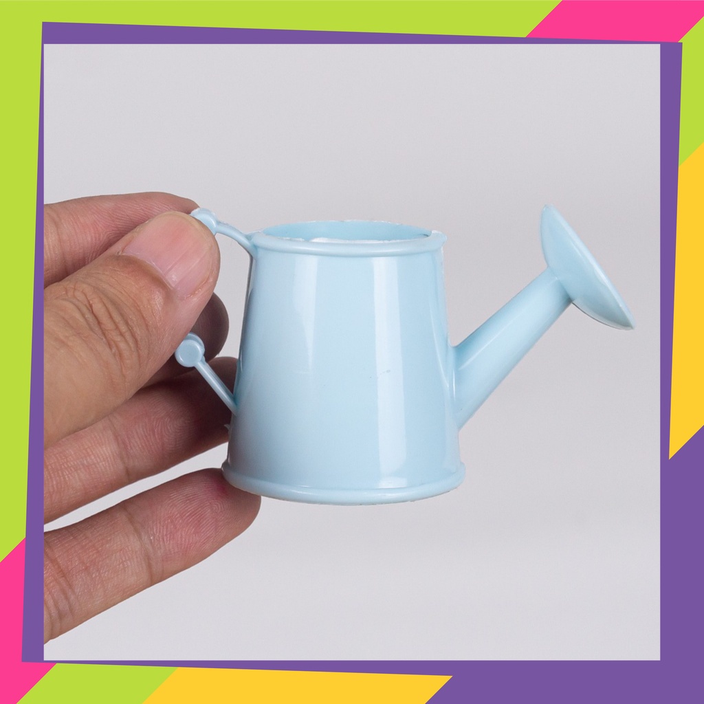 1722D2 / Pot bunga plastik model ceret / Vas bunga dekorasi tanaman Artificial gaya Nordic