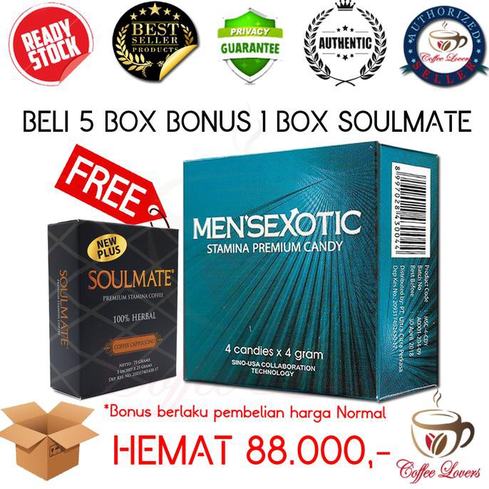 (BAYAR DITEMPAT) MENSEXOTIC CANDY NEW EXPIRED 05-2020 ISI 4 PCS ORIGINAL 100% P2724
