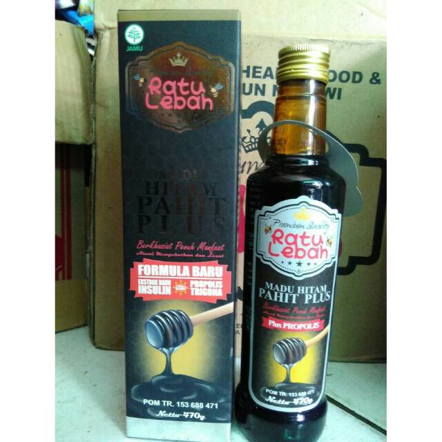 

Formula Baru! Madu Hitam Pahit Plus Propolis, Trigona, & Daun Insulin Ratu lebah