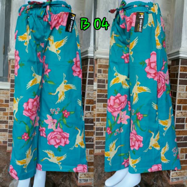 CELANA KULOT KATUN MOTIF WANITA