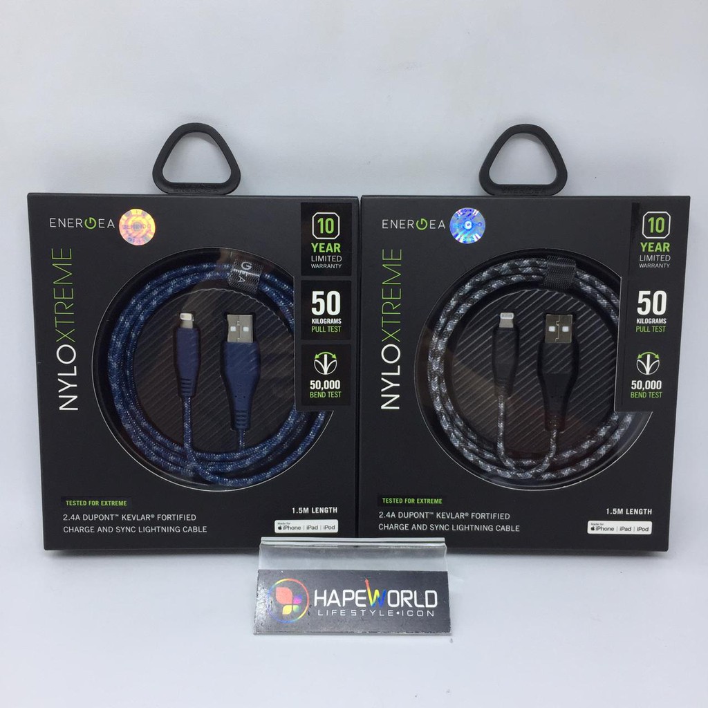 ENERGEA NYLO EXTREME IPHONE CABLE 1,5M